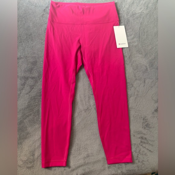 Lululemon Wunder Train High-Rise Tight 25" Passionate Size 12 - Picture 2 of 5